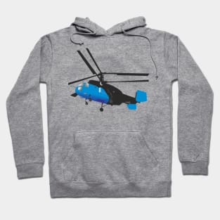 Black and Blue Helicopter Hoodie